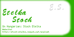 etelka stoch business card